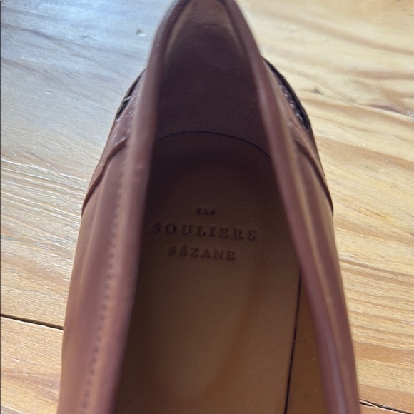 SEZANE Brown and WhiteLoafers - Picture 2 of 5